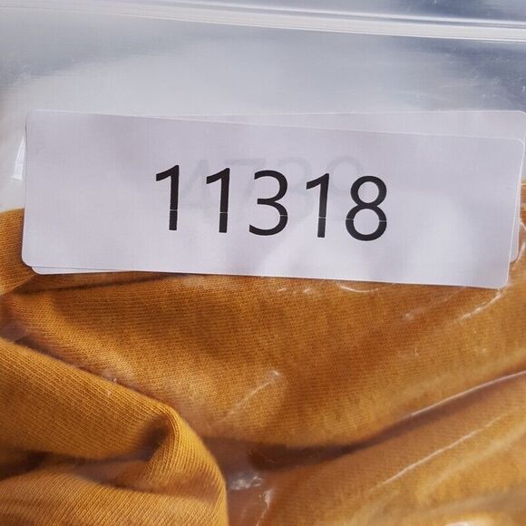 MOUSSY Womens Top Yellow Pullover Crew Lace Up Short Sleeve Boxy Tee - Picture 9 of 9